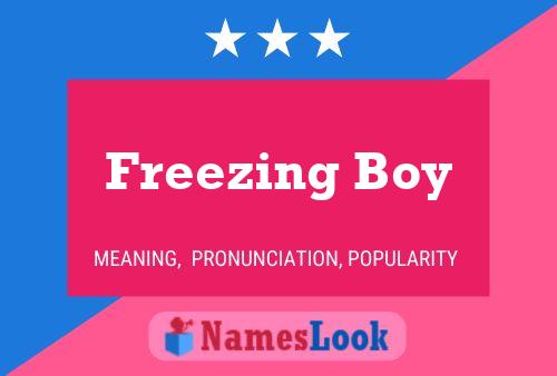 Affiche de nom Freezing Boy