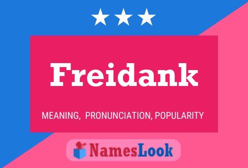 Affiche de nom Freidank