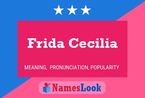 Affiche de nom Frida Cecilia