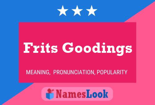 Affiche de nom Frits Goodings