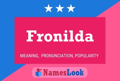 Affiche de nom Fronilda