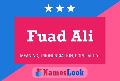 Affiche de nom Fuad Ali