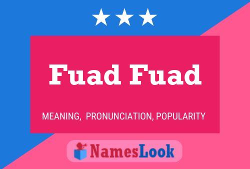 Affiche de nom Fuad Fuad