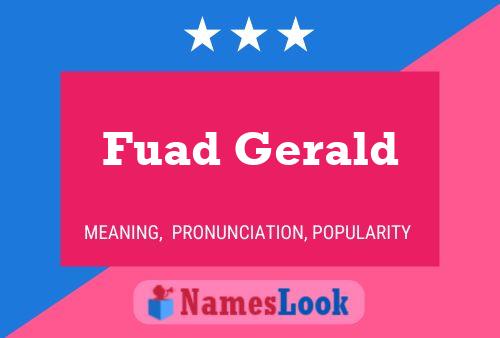 Affiche de nom Fuad Gerald