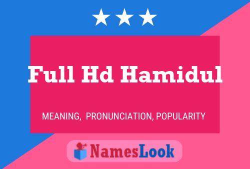 Affiche de nom Full Hd Hamidul