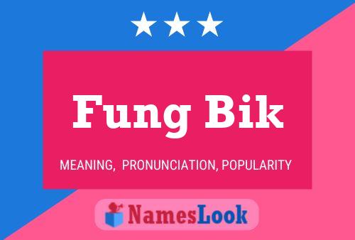 Affiche de nom Fung Bik