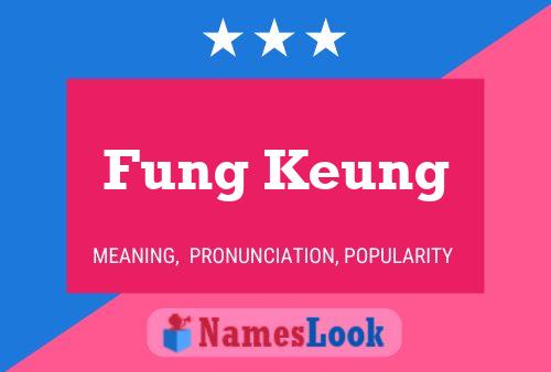 Affiche de nom Fung Keung