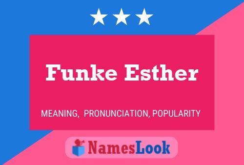 Affiche de nom Funke Esther