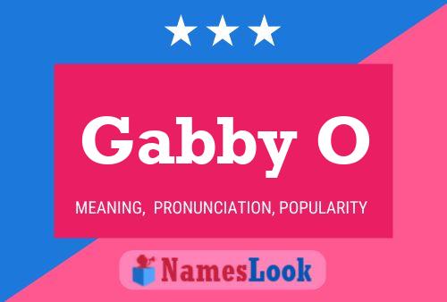 Affiche de nom Gabby O