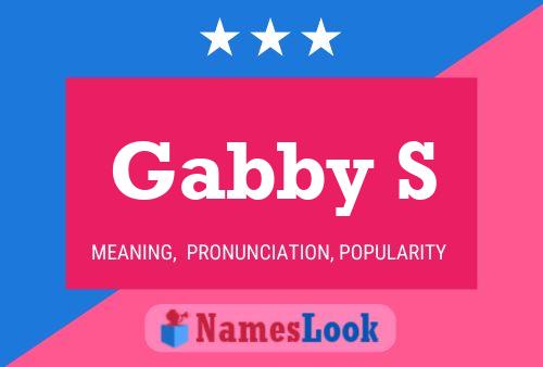 Affiche de nom Gabby S