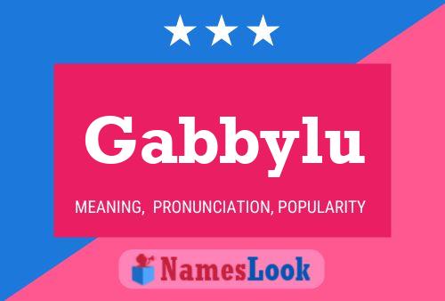 Affiche de nom Gabbylu