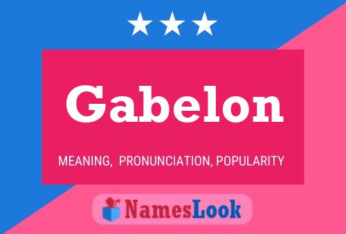 Affiche de nom Gabelon