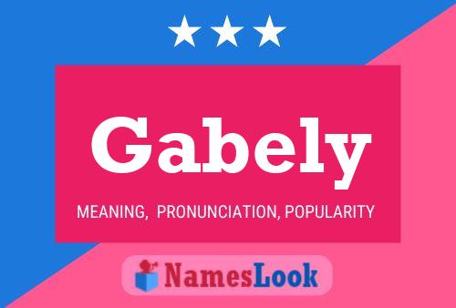 Affiche de nom Gabely