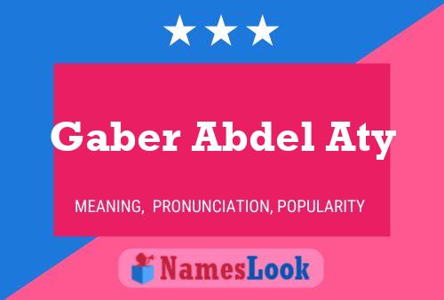 Affiche de nom Gaber Abdel Aty