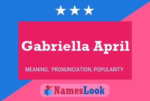 Affiche de nom Gabriella April