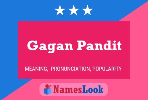 Affiche de nom Gagan Pandit