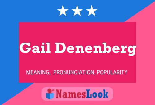 Affiche de nom Gail Denenberg