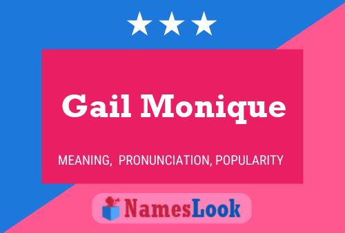 Affiche de nom Gail Monique