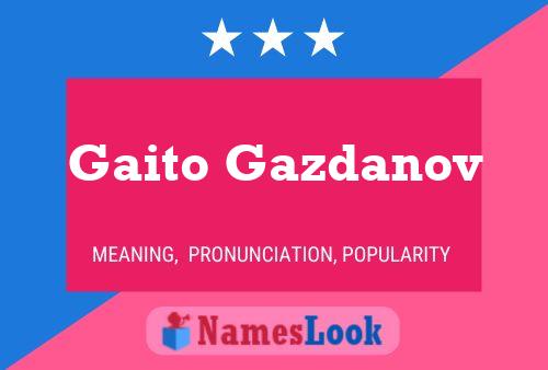 Affiche de nom Gaito Gazdanov