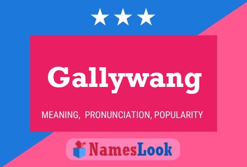 Affiche de nom Gallywang