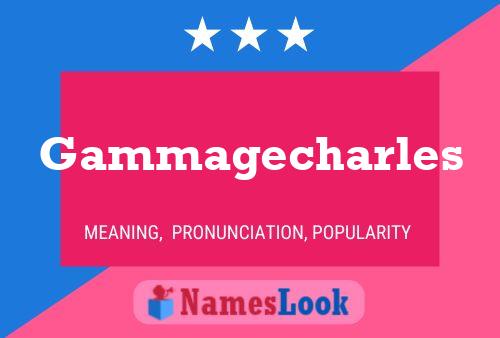 Affiche de nom Gammagecharles