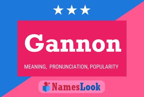 Affiche de nom Gannon