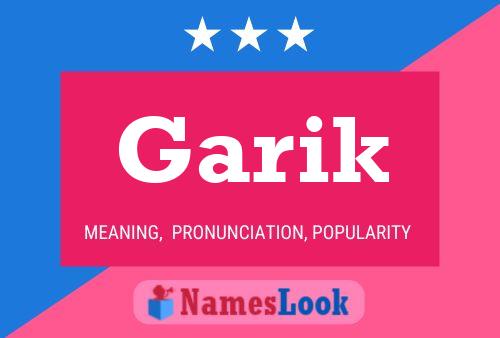 Affiche de nom Garik