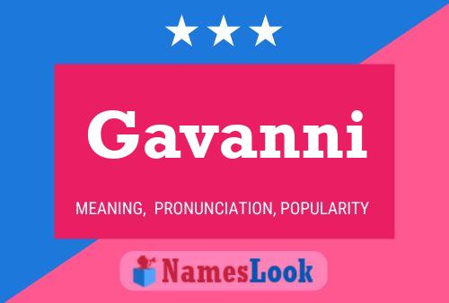 Affiche de nom Gavanni