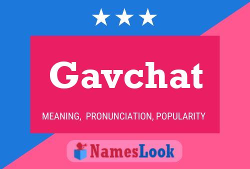 Affiche de nom Gavchat