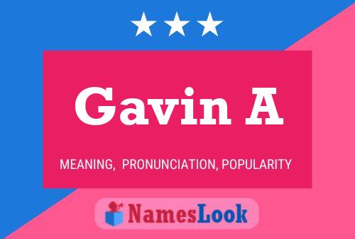 Affiche de nom Gavin A