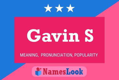 Affiche de nom Gavin S