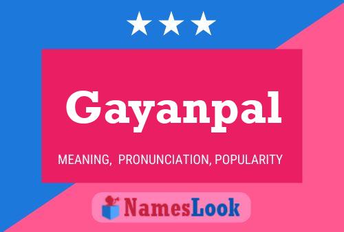 Affiche de nom Gayanpal