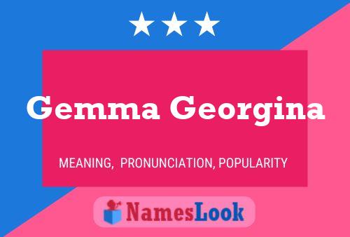 Affiche de nom Gemma Georgina