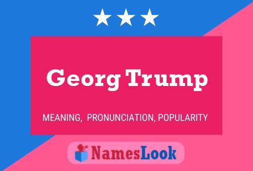 Affiche de nom Georg Trump