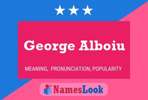 Affiche de nom George Alboiu