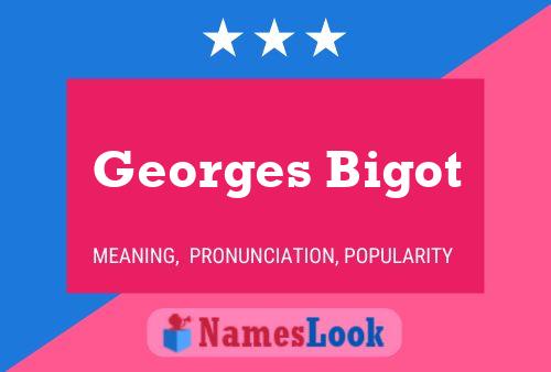 Affiche de nom Georges Bigot