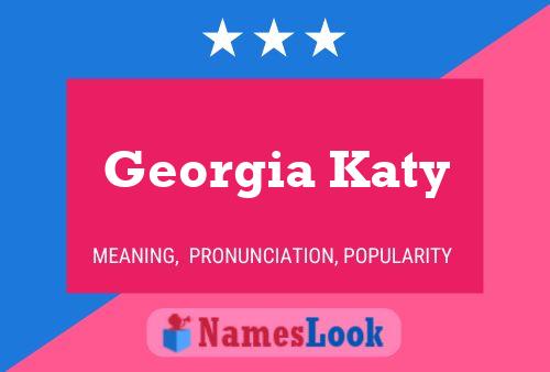 Affiche de nom Georgia Katy