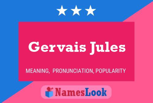 Affiche de nom Gervais Jules