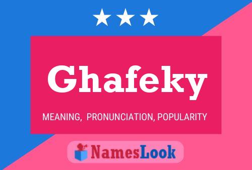 Affiche de nom Ghafeky