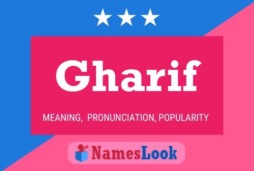 Affiche de nom Gharif