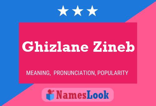 Affiche de nom Ghizlane Zineb