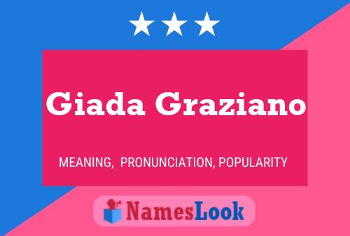 Affiche de nom Giada Graziano