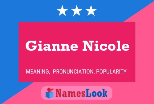 Affiche de nom Gianne Nicole