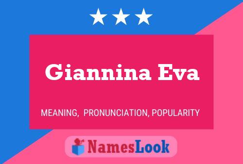 Affiche de nom Giannina Eva