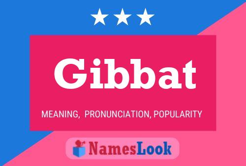 Affiche de nom Gibbat