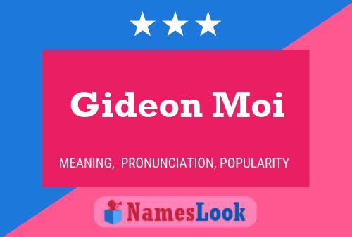 Affiche de nom Gideon Moi