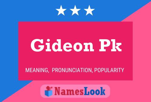 Affiche de nom Gideon Pk