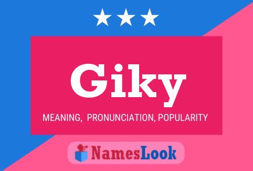 Affiche de nom Giky