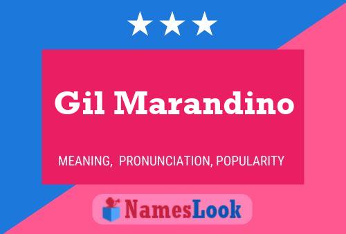 Affiche de nom Gil Marandino