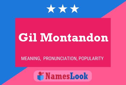 Affiche de nom Gil Montandon